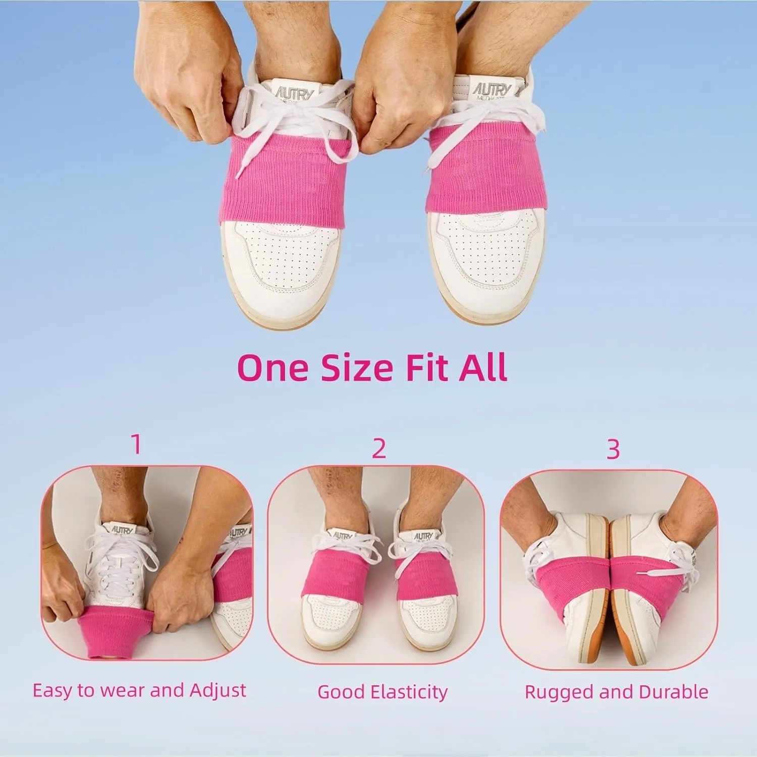 2 Pairs Socks for Dancing Over Sneakers, Dance Shoe Socks on Smooth Floors, Shoes Cover Ballet Dancers Shoe Sliders