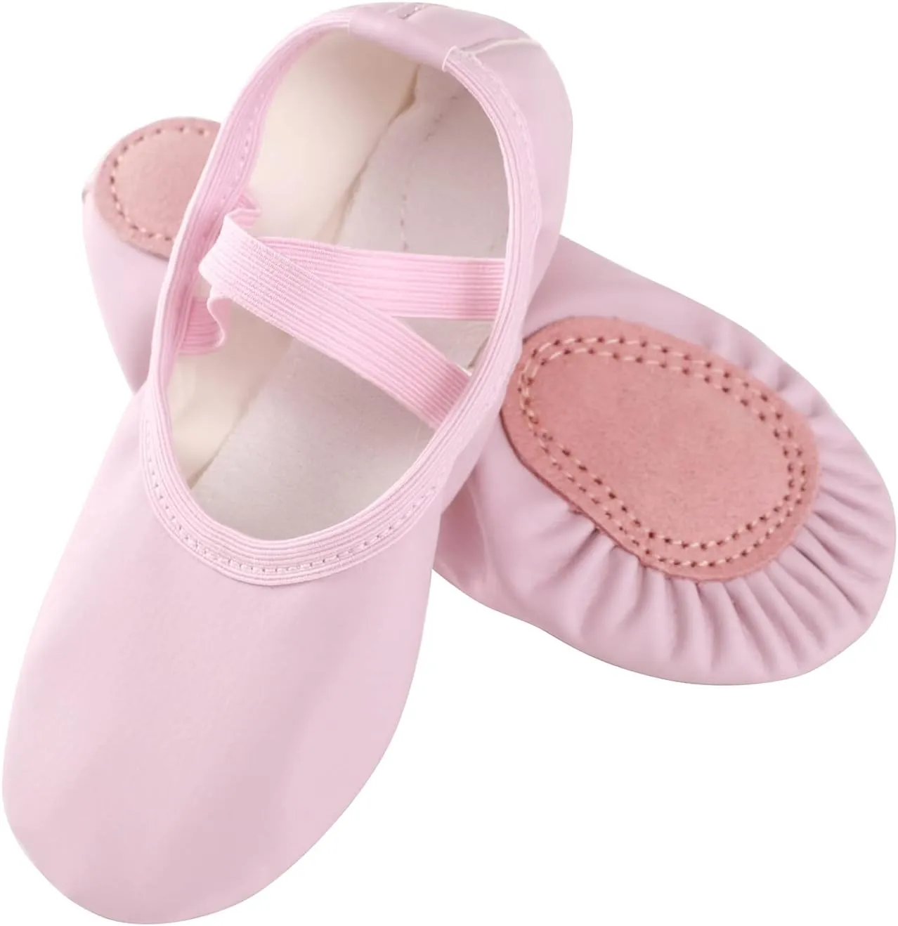 Ballet Shoes for Girls, Canvas Ballet Shoes Leather Split Sole Dance Shoes, Ballet Slippers for Toddler Girls(Toddler/Little/Big Kid)