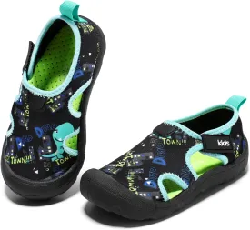 Boys Girls Water Shoes Quick-Dry Wide Toe Box Shoes Toddler Cute Beach Swim Pool Shoes(Toddler/Little Kid)