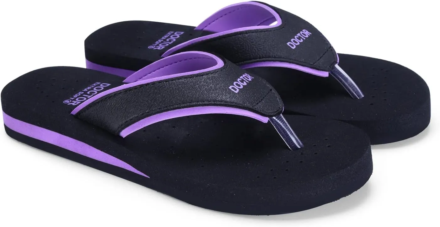 Care Diabetic Orthopedic Pregnancy Flat Super Comfort Dr Flipflops and House Slippers For Women's and Girl's D-18