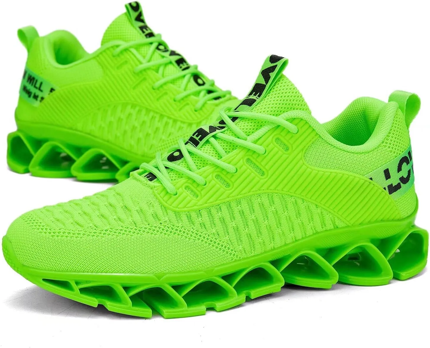 Chopben Men's Running Shoes Blade Non Slip Fashion Sneakers Breathable Mesh Soft Sole Casual Athletic Walking Shoes