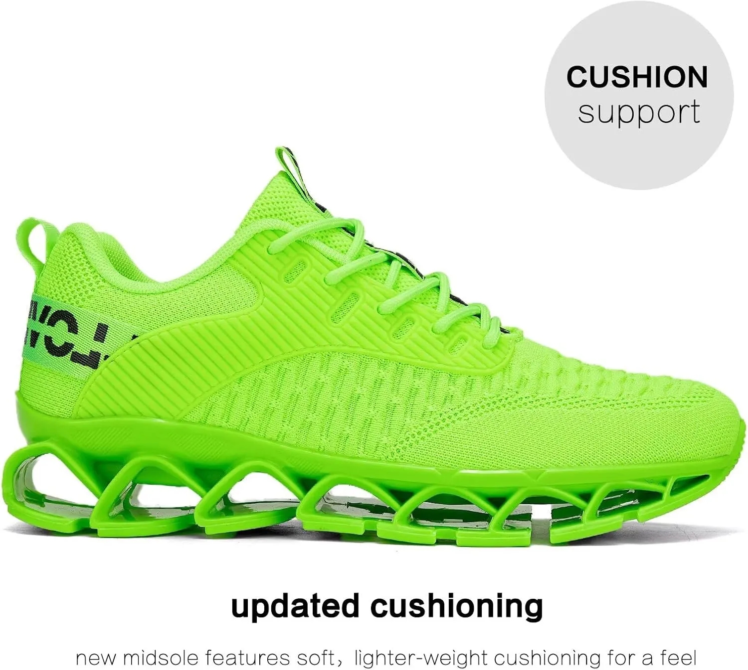 Chopben Men's Running Shoes Blade Non Slip Fashion Sneakers Breathable Mesh Soft Sole Casual Athletic Walking Shoes