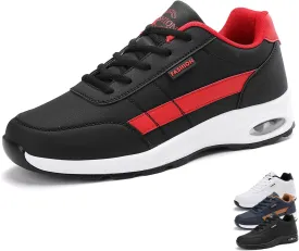 Lymphvity Men Kilboot Orthopedic Shoes Lace-Up Sneakers,Extended Width Foot and Heel Comfortable Breathable Anti-Slip Low Top Walking Shoes