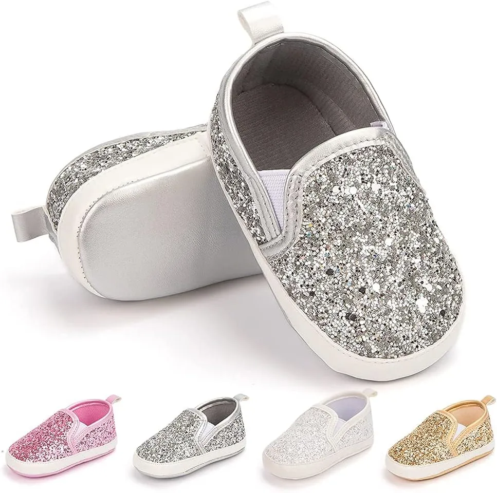 Meckior Infant Baby Girls Boys Canvas Shoes Soft Sole Toddler Slip On Newborn Crib Moccasins Casual Sneaker Austin Boy's Flat Lazy Loafers First Walkers Skate Shoe