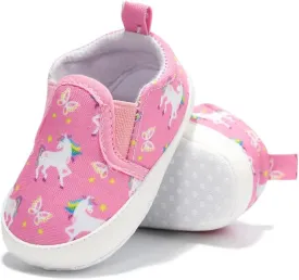 Meckior Infant Baby Girls Boys Canvas Shoes Soft Sole Toddler Slip On Newborn Crib Moccasins Casual Sneaker Austin Boy's Flat Lazy Loafers First Walkers Skate Shoe