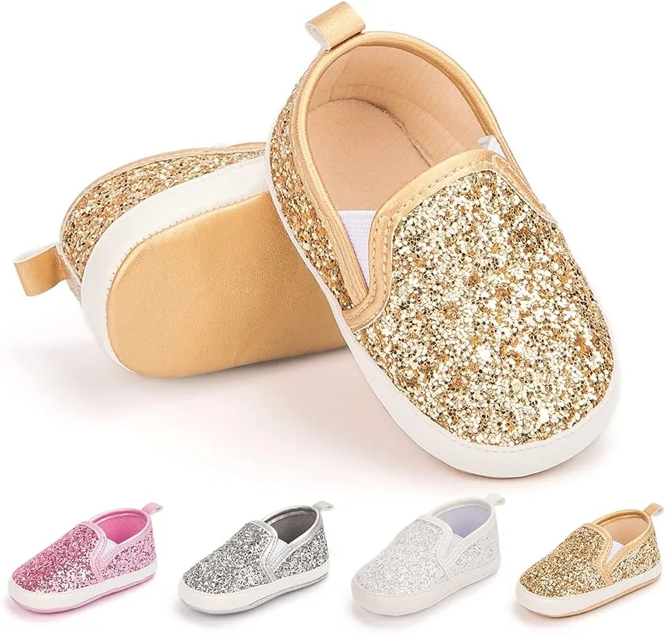 Meckior Infant Baby Girls Boys Canvas Shoes Soft Sole Toddler Slip On Newborn Crib Moccasins Casual Sneaker Austin Boy's Flat Lazy Loafers First Walkers Skate Shoe