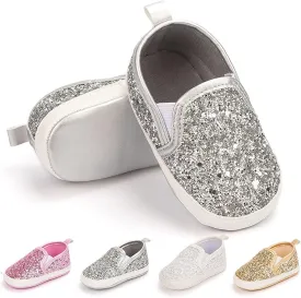 Meckior Infant Baby Girls Boys Canvas Shoes Soft Sole Toddler Slip On Newborn Crib Moccasins Casual Sneaker Austin Boy's Flat Lazy Loafers First Walkers Skate Shoe