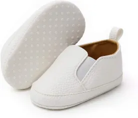 Meckior Infant Baby Girls Boys Canvas Shoes Soft Sole Toddler Slip On Newborn Crib Moccasins Casual Sneaker Austin Boy's Flat Lazy Loafers First Walkers Skate Shoe