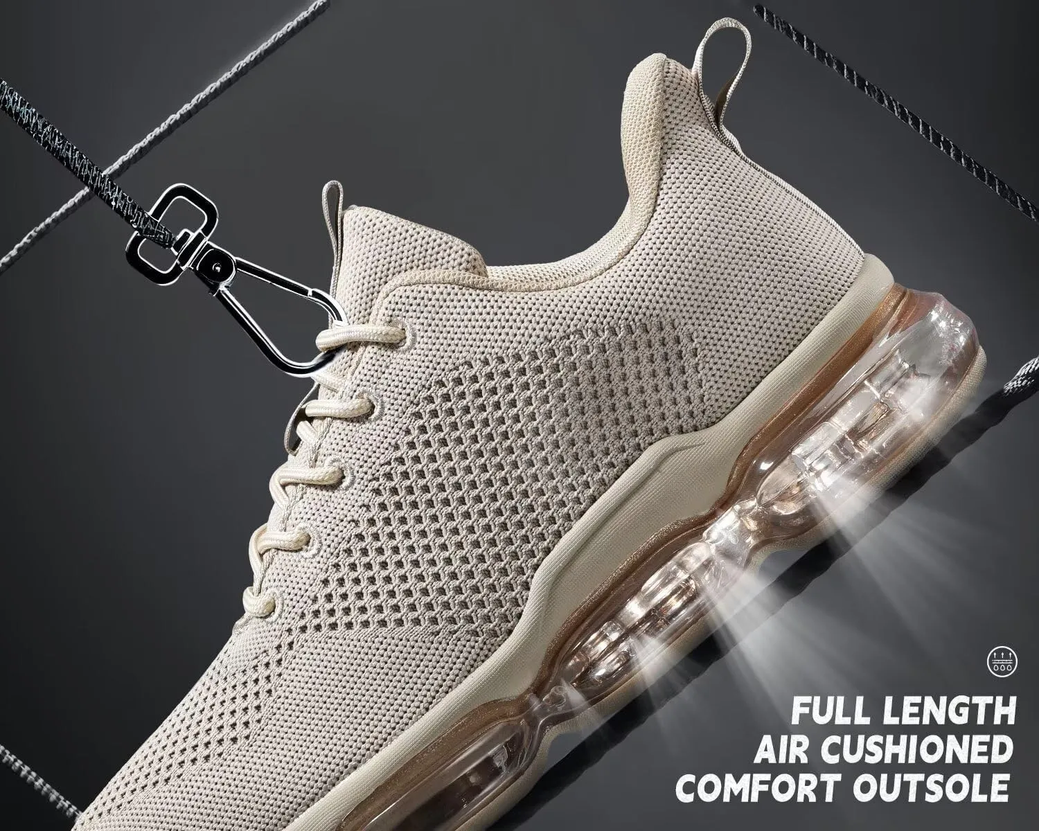 Men's Air Cushion Running Shoes Breathable Tennis Fashion Sneakers Non Slip Workout Casual Sport Gym Training Soft Sole Walking Shoes