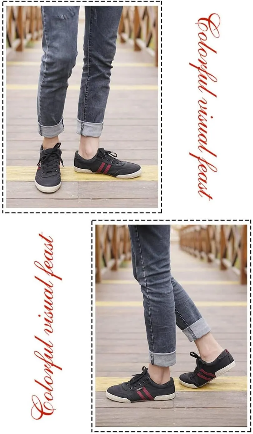 Men's Canvas Shoes All-Match Casual Breathable Fashion Sneakers Comfort Low-top Flat Walking Shoes Simple Soft Vintage Lace-up Casual Shoes