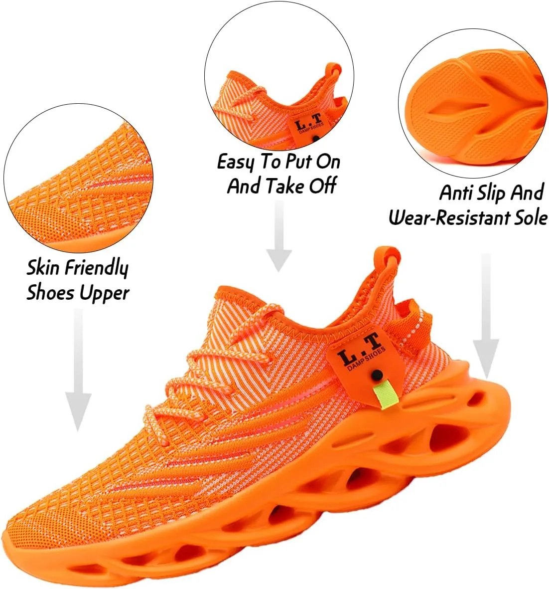 Mens Running Walking Tennis Road Shoes Sports Athletic Casual Fashion Gym Hiking Shoes for Men Sneakers Work Breathable Comfortable Lightweight