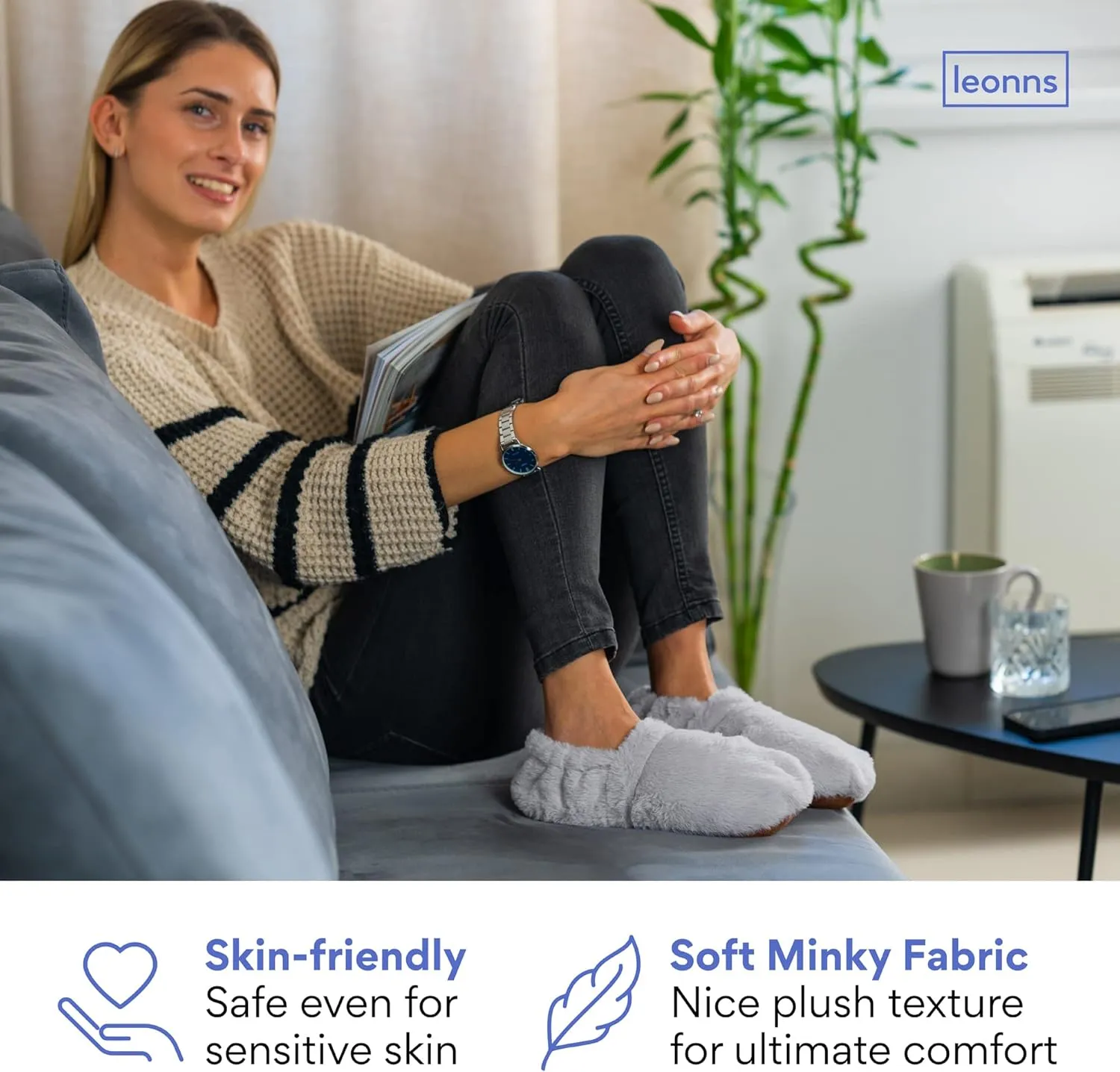Microwavable Slippers - Heated Booties for Women and Men | Microwave Heated Foot Warmers