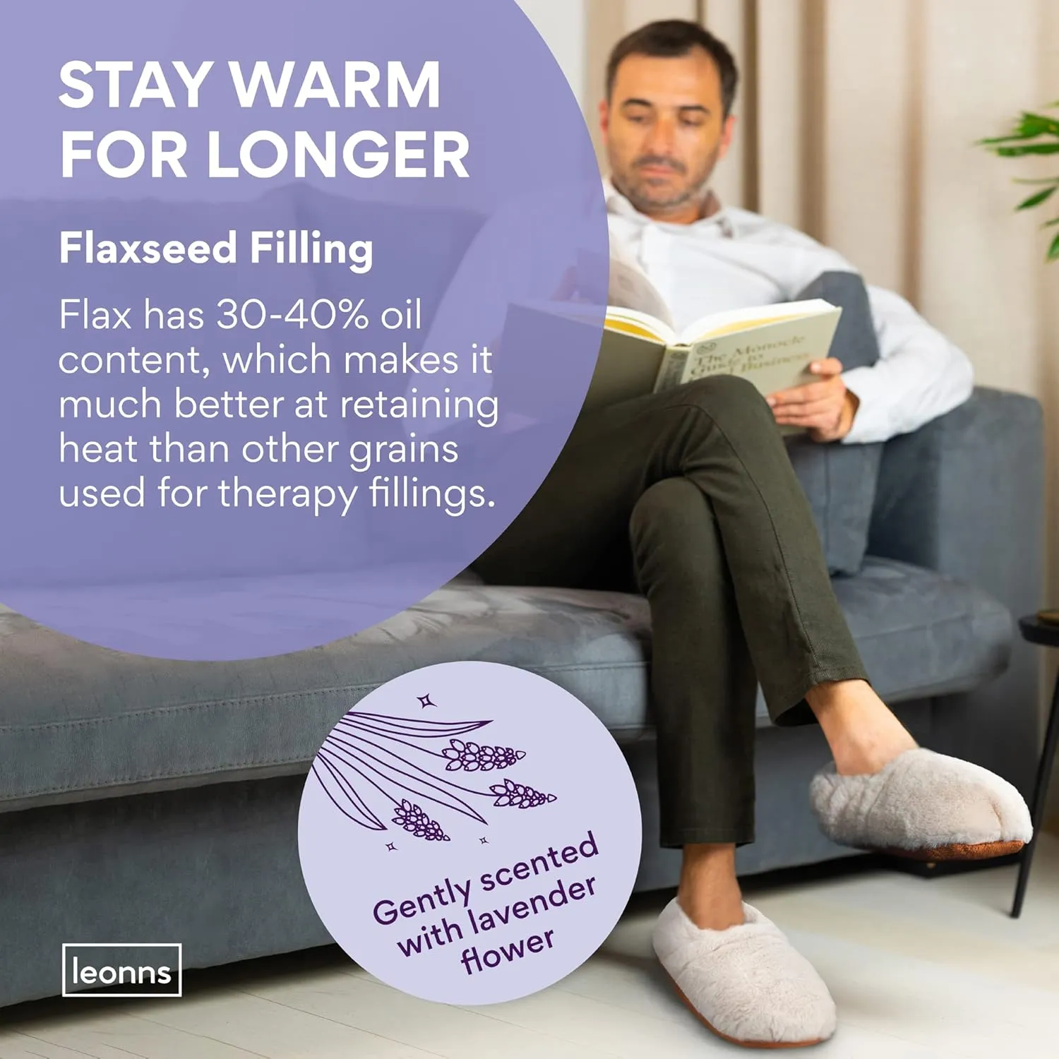 Microwavable Slippers - Heated Booties for Women and Men | Microwave Heated Foot Warmers