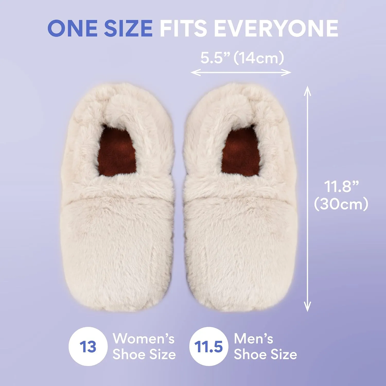 Microwavable Slippers - Heated Booties for Women and Men | Microwave Heated Foot Warmers