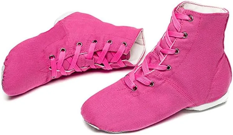 MSMAX Jazz Dance Shoes for Girls Lace-up Dancing Ballet Boots Sneakers for Boys