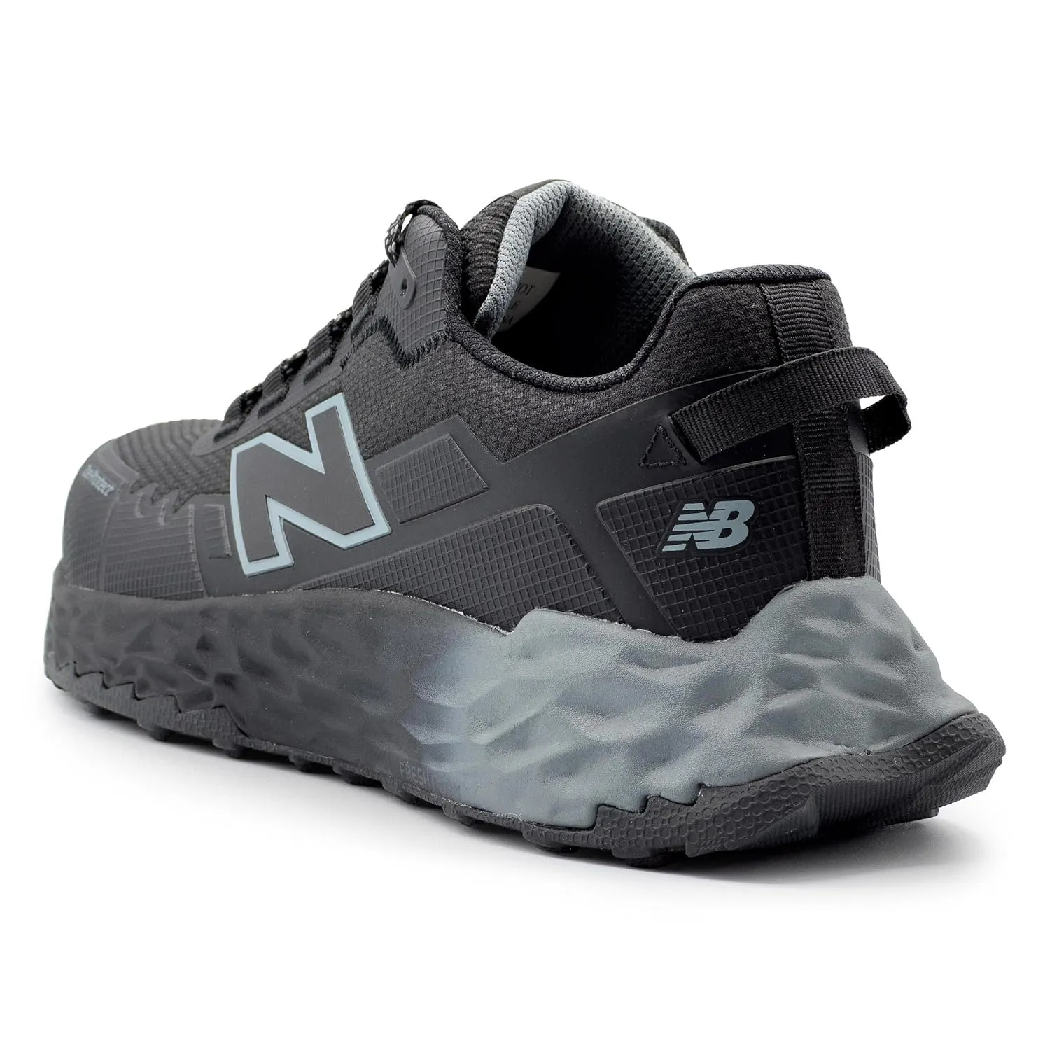 New Balance Fresh Foam Cremorne Composite Toe Safety Shoes for Men - Non Slip, Electrical Hazard - Black/Grey, Low Rise