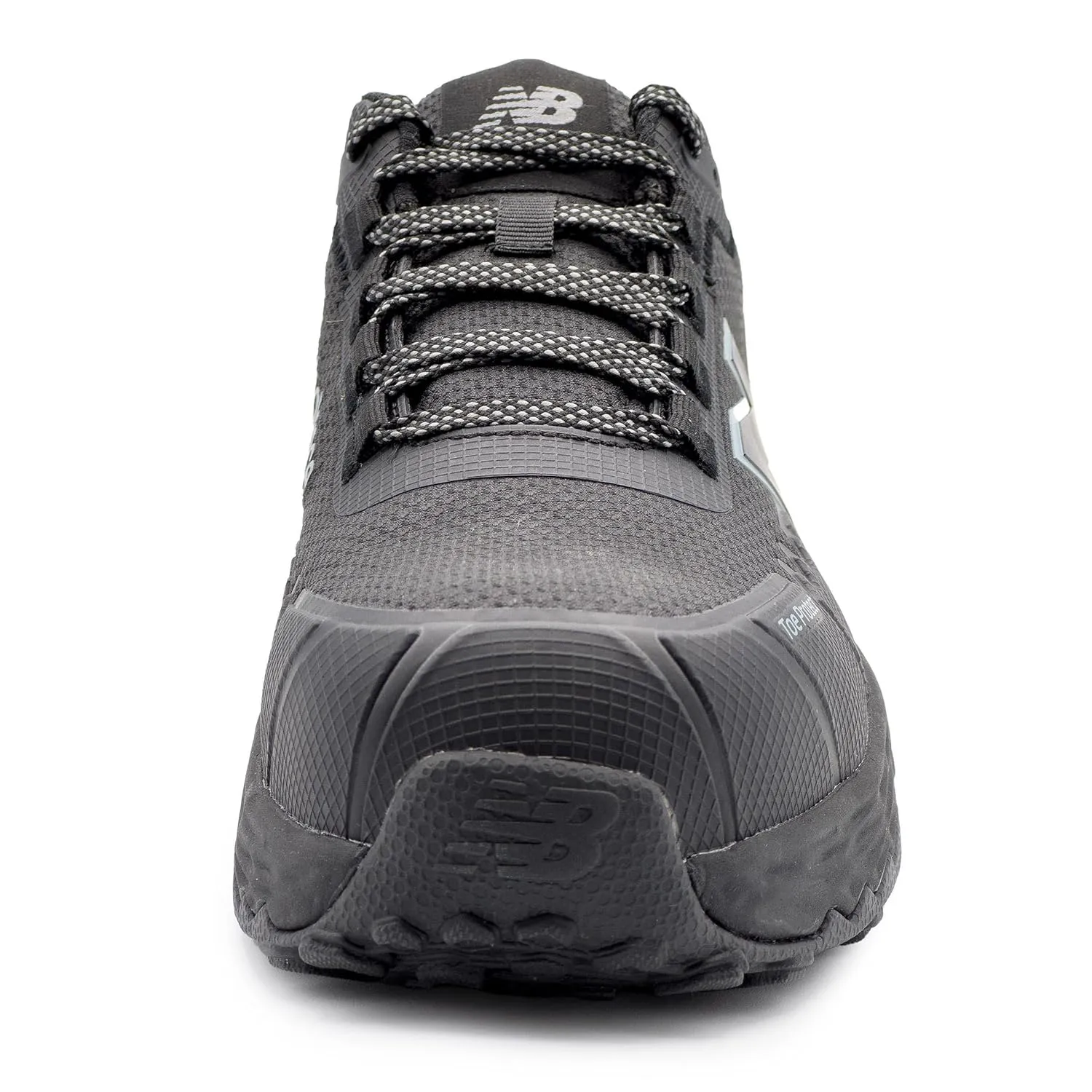 New Balance Fresh Foam Cremorne Composite Toe Safety Shoes for Men - Non Slip, Electrical Hazard - Black/Grey, Low Rise