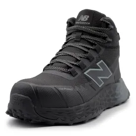 New Balance Fresh Foam Cremorne Composite Toe Safety Shoes for Men - Non Slip, Electrical Hazard - Black/Grey, Mid