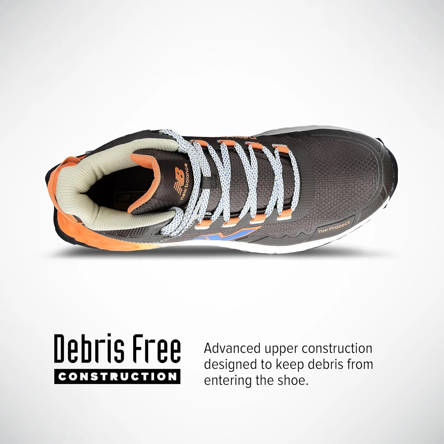 New Balance Fresh Foam Cremorne Composite Toe Safety Shoes for Men - Non Slip, Electrical Hazard - Brown, Mid