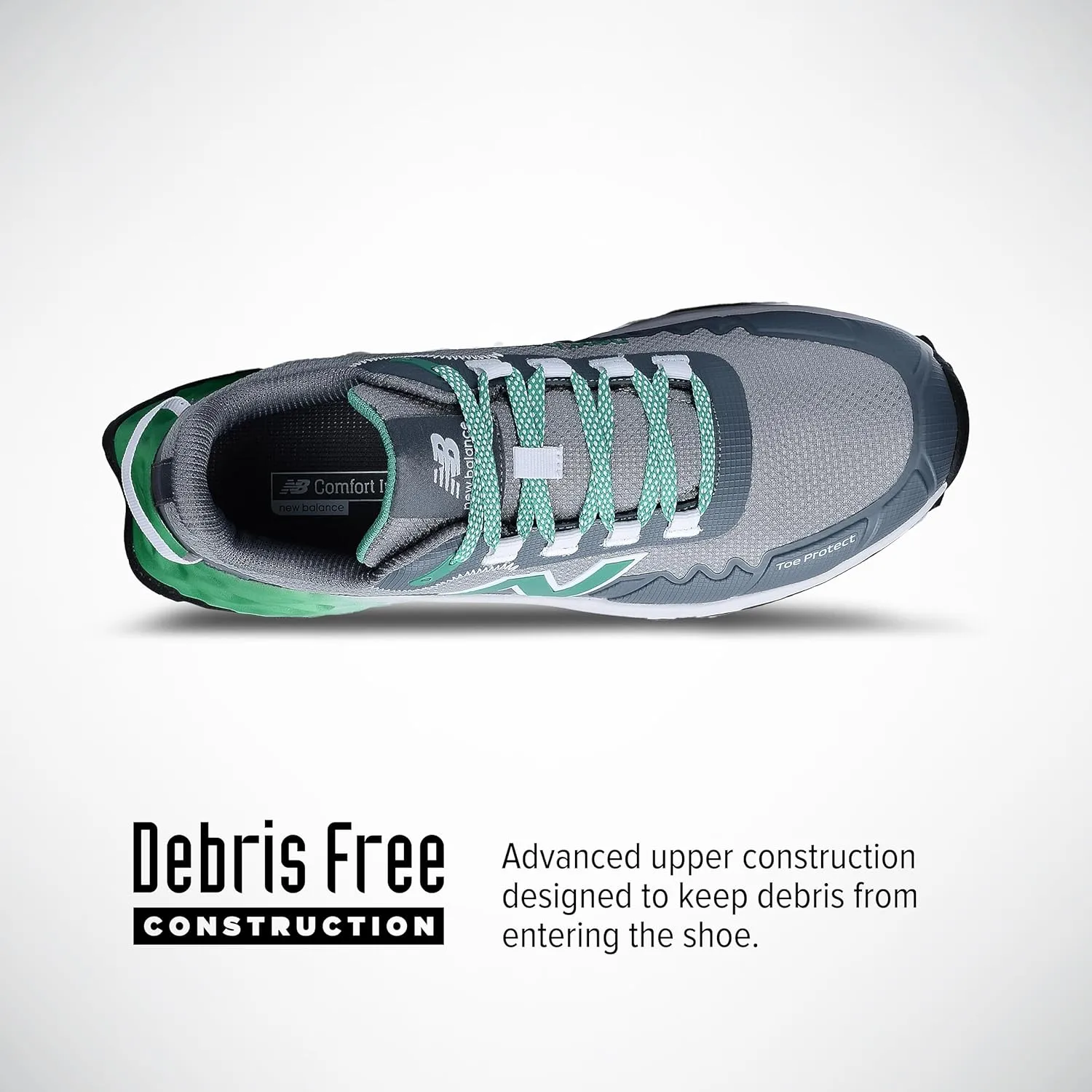 New Balance Fresh Foam Cremorne Composite Toe Safety Shoes for Men - Non Slip, Electrical Hazard - Green, Low Rise