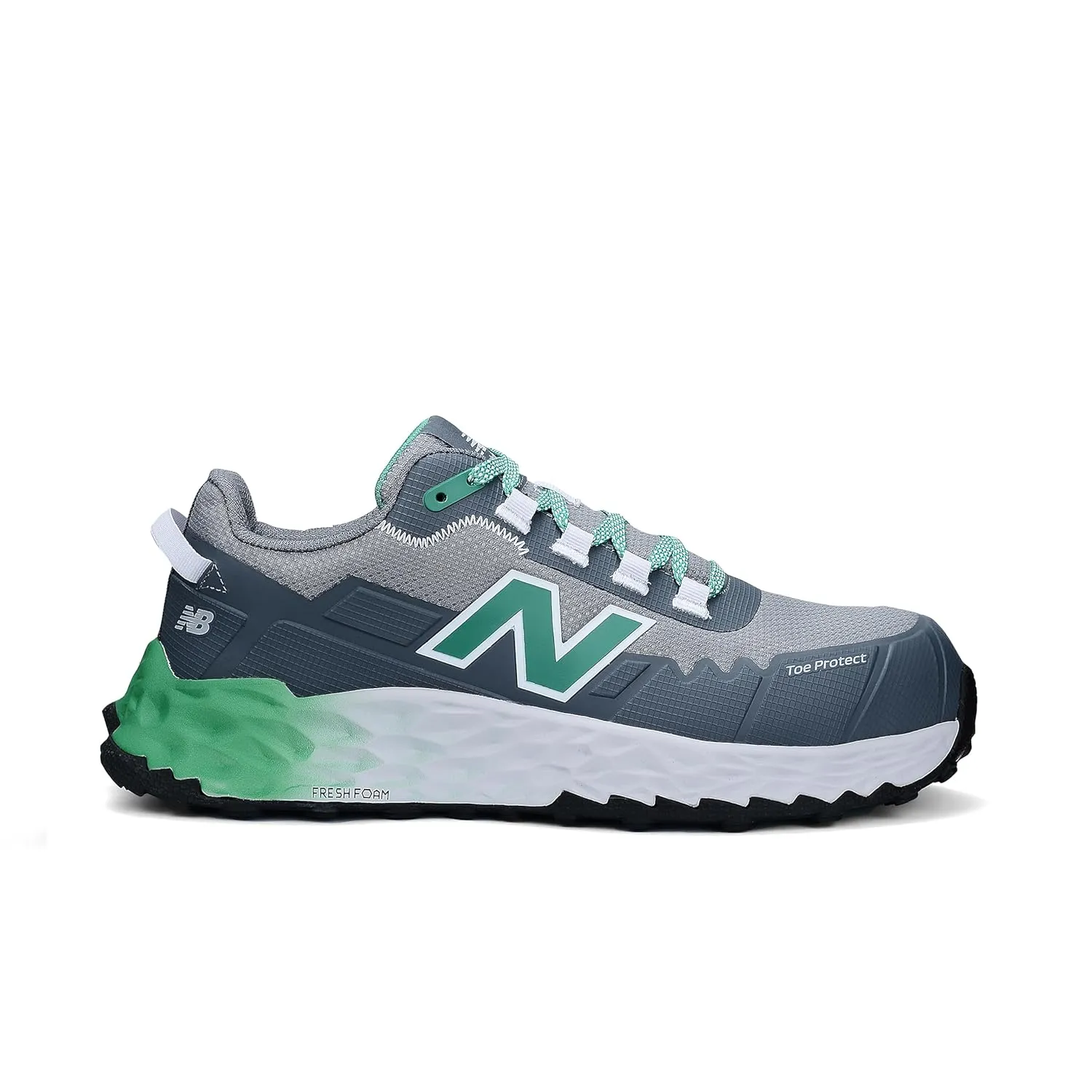 New Balance Fresh Foam Cremorne Composite Toe Safety Shoes for Men - Non Slip, Electrical Hazard - Green, Low Rise