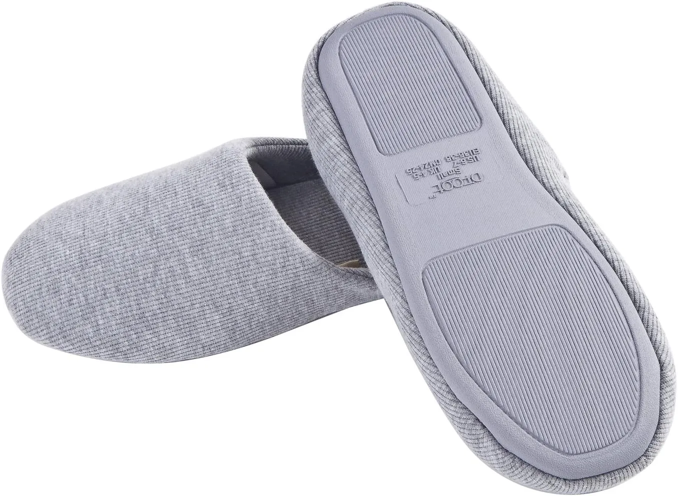 ofoot Women's Non-Slip House Slippers - Lightweight Cotton Memory Foam Indoor Slip-On, Machine Washable & Foldable Travel Design for Home, Yoga, Narrow/Wide Fit Options
