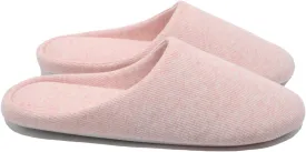 ofoot Women's Non-Slip House Slippers - Lightweight Cotton Memory Foam Indoor Slip-On, Machine Washable & Foldable Travel Design for Home, Yoga, Narrow/Wide Fit Options
