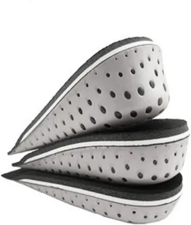 One Pair Hard Breathable Memory Foam Height Increase Insole Invisible Increased Heel Lifting Inserts Shoe Lifts Shoe Pads Elevator Insoles for Men Women (2cm Height)
