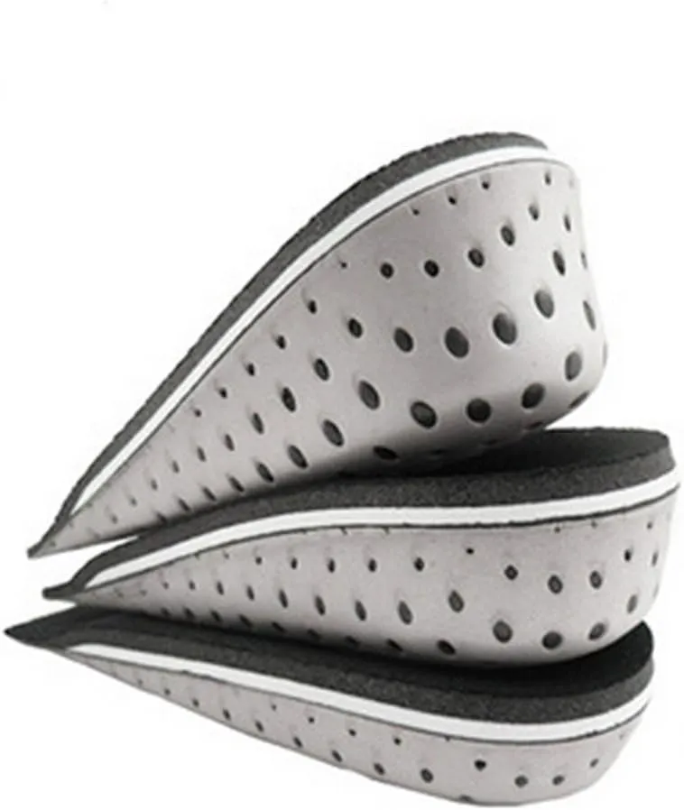 One Pair Hard Breathable Memory Foam Height Increase Insole Invisible Increased Heel Lifting Inserts Shoe Lifts Shoe Pads Elevator Insoles for Men Women (2cm Height)