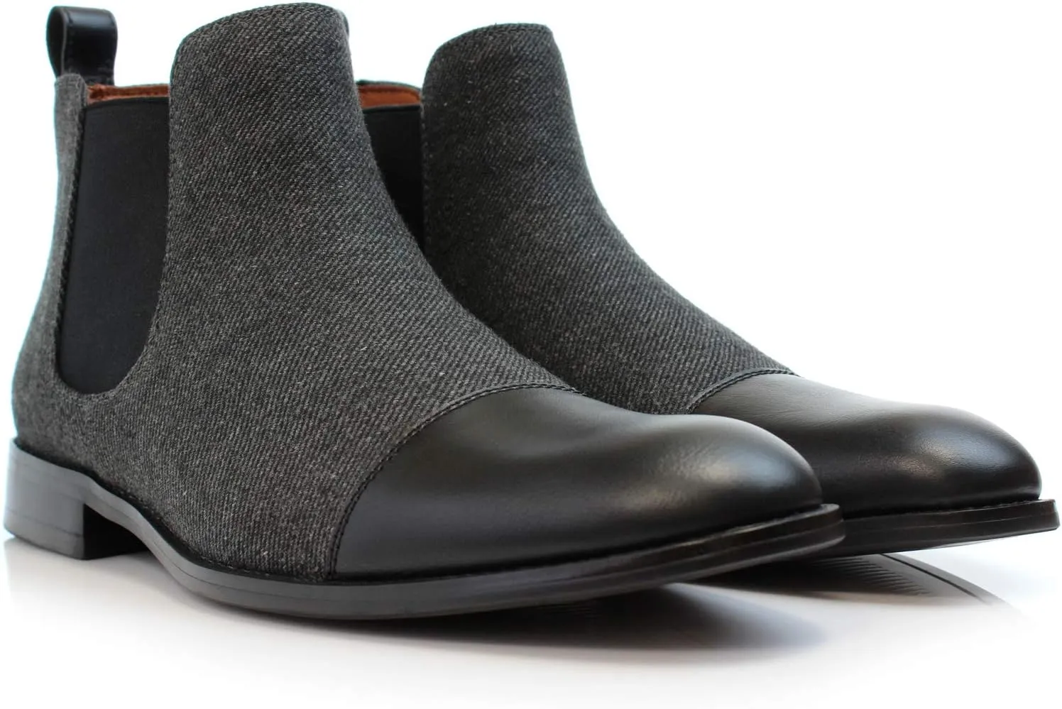 Polar Fox Barrett MPX806058 Memory Foam Classic Vegan Leather Chelsea Business Casual Chukka Boots