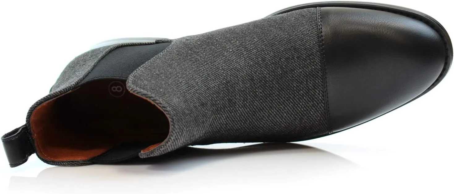 Polar Fox Barrett MPX806058 Memory Foam Classic Vegan Leather Chelsea Business Casual Chukka Boots
