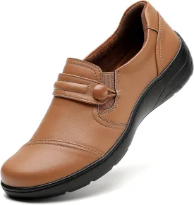 QAE Loafers for Women Orthopedic Loafers for Women Comfortable Women's Flat Slip-Ons Shoes for Dress Work Business Casual