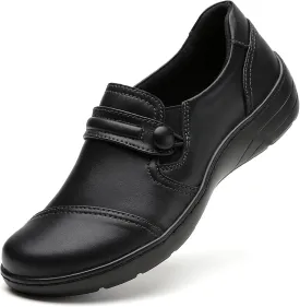 QAE Loafers for Women Orthopedic Loafers for Women Comfortable Women's Flat Slip-Ons Shoes for Dress Work Business Casual