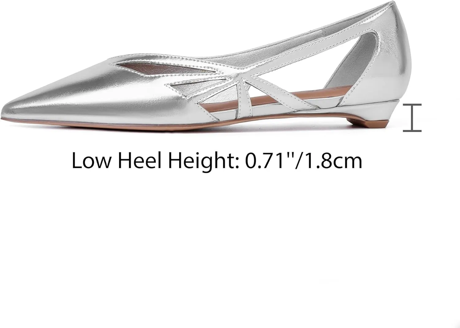 Reitoye Flats for Womens Closed Pointed Toe Ballet Flat Comfortable Dressy Work Slip On Casual Shoes Womens Flats