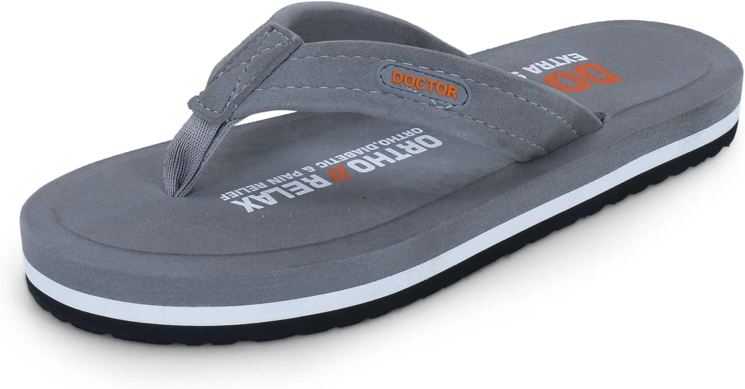 Slipper for Men's || Diabetic & Comfortable || Skid Resistant || Lightweight || Comfortable Footbed || Memory Foam Bounce Back Technology || Flip-Flop & Slippers D-32
