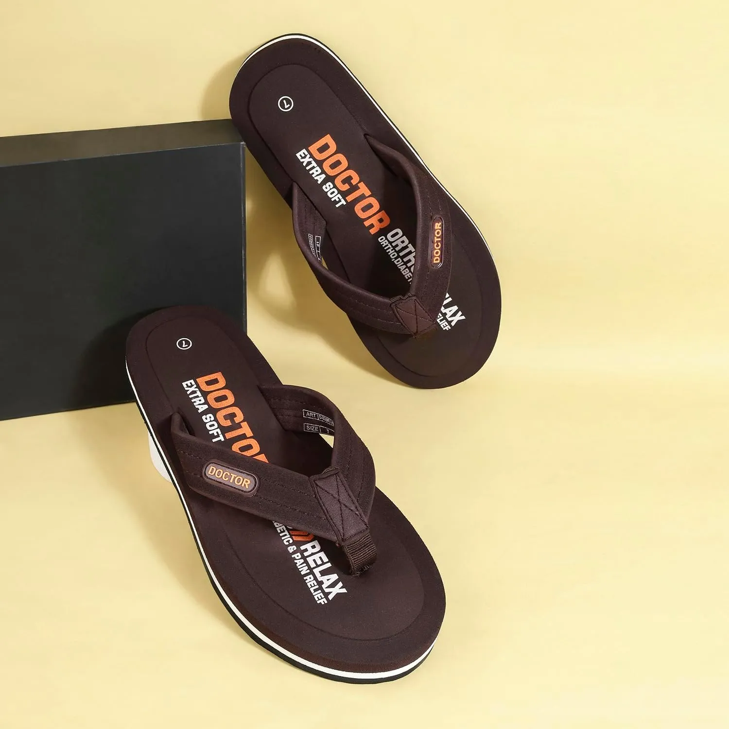 Slipper for Men's || Diabetic & Comfortable || Skid Resistant || Lightweight || Comfortable Footbed || Memory Foam Bounce Back Technology || Flip-Flop & Slippers D-32