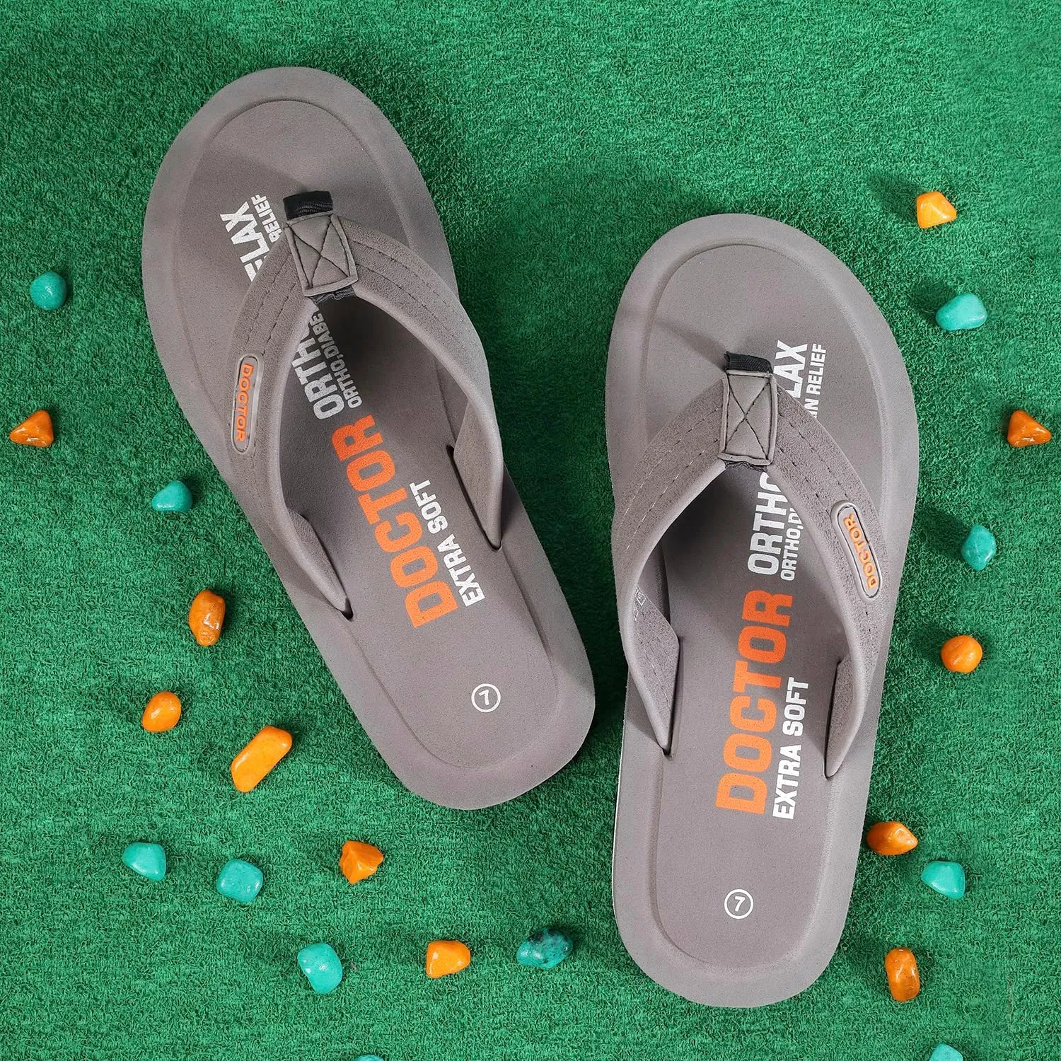 Slipper for Men's || Diabetic & Comfortable || Skid Resistant || Lightweight || Comfortable Footbed || Memory Foam Bounce Back Technology || Flip-Flop & Slippers D-32