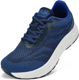 Slow Man Wide Toe Box Shoes for Men - Cushioned Road Running Shoe Non Slip Mens Walking Sneakers for Wide Feet Comfortable Athletic Gym Workout Sneaker