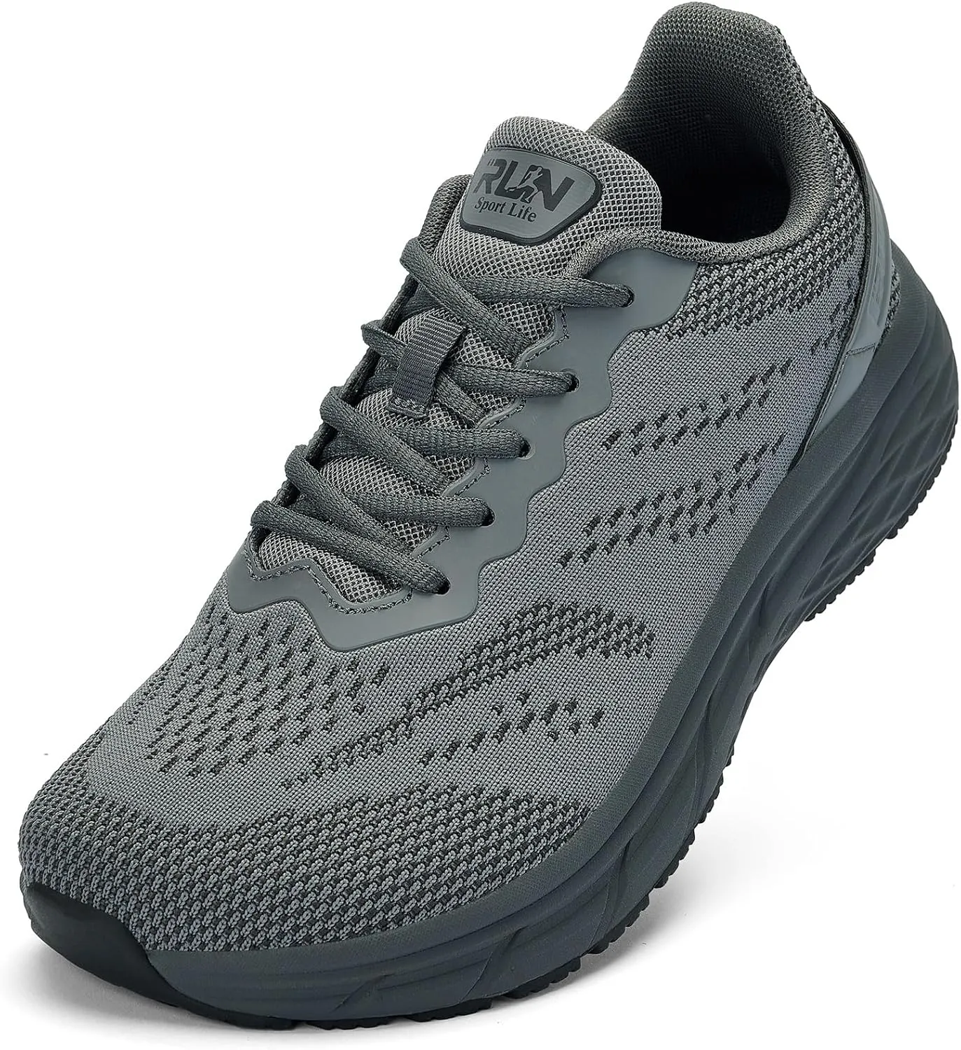 Slow Man Wide Toe Box Shoes for Men - Cushioned Road Running Shoe Non Slip Mens Walking Sneakers for Wide Feet Comfortable Athletic Gym Workout Sneaker