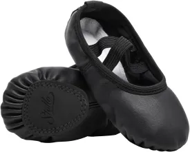 Stelle Ballet Shoes for Girls Toddler Ballet Slippers Soft Leather Boys Dance Shoes for Toddler/Little Kid/Big Kid