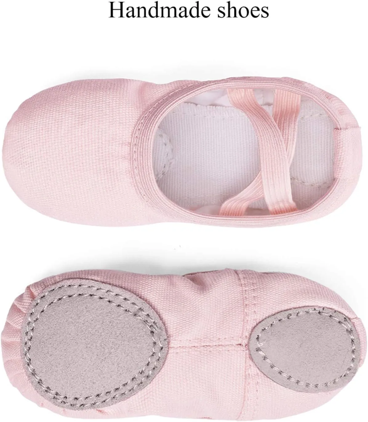 Stelle Canvas Ballet Shoes Toddler Girls Ballet Slippers No-Tie Boys Dance Shoes