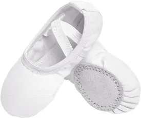 Stelle Canvas Ballet Shoes Toddler Girls Ballet Slippers No-Tie Boys Dance Shoes