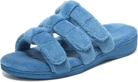 Vionic Adjustable Open-Toe Slipper with Orthotic Arch Support - Indulge Snooze