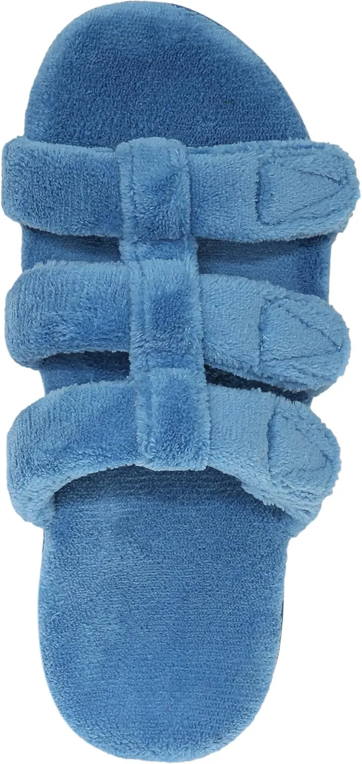 Vionic Adjustable Open-Toe Slipper with Orthotic Arch Support - Indulge Snooze