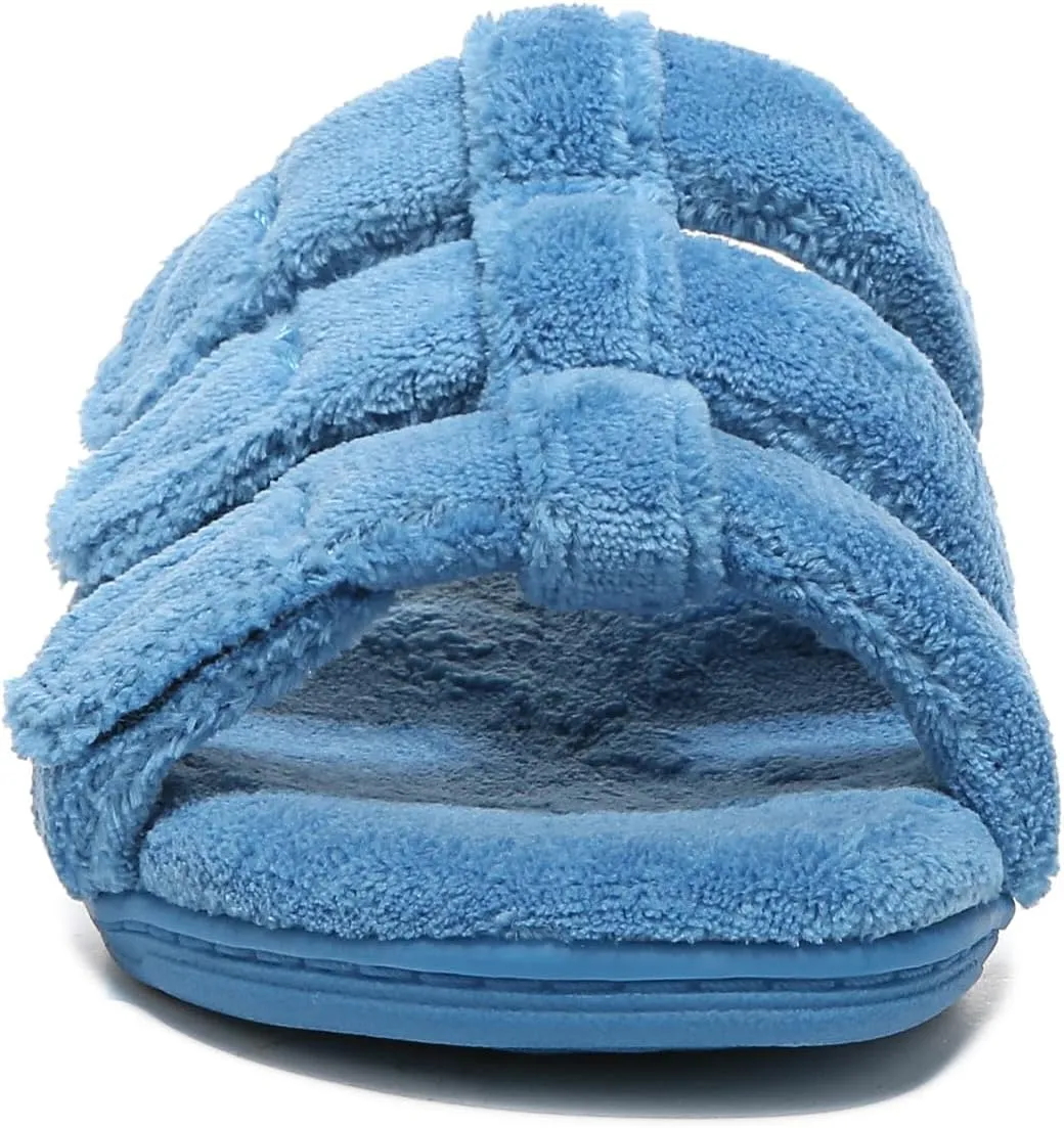 Vionic Adjustable Open-Toe Slipper with Orthotic Arch Support - Indulge Snooze