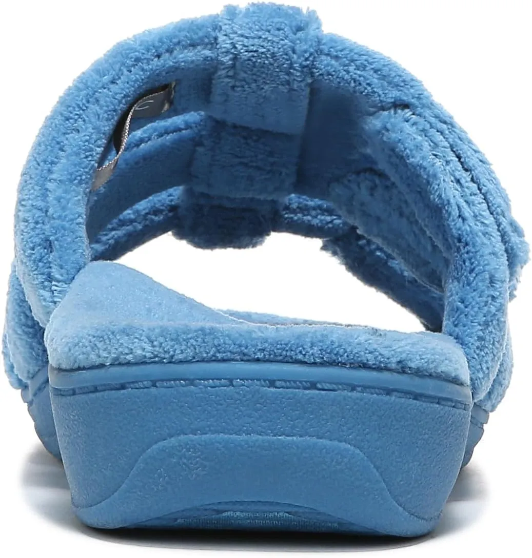 Vionic Adjustable Open-Toe Slipper with Orthotic Arch Support - Indulge Snooze