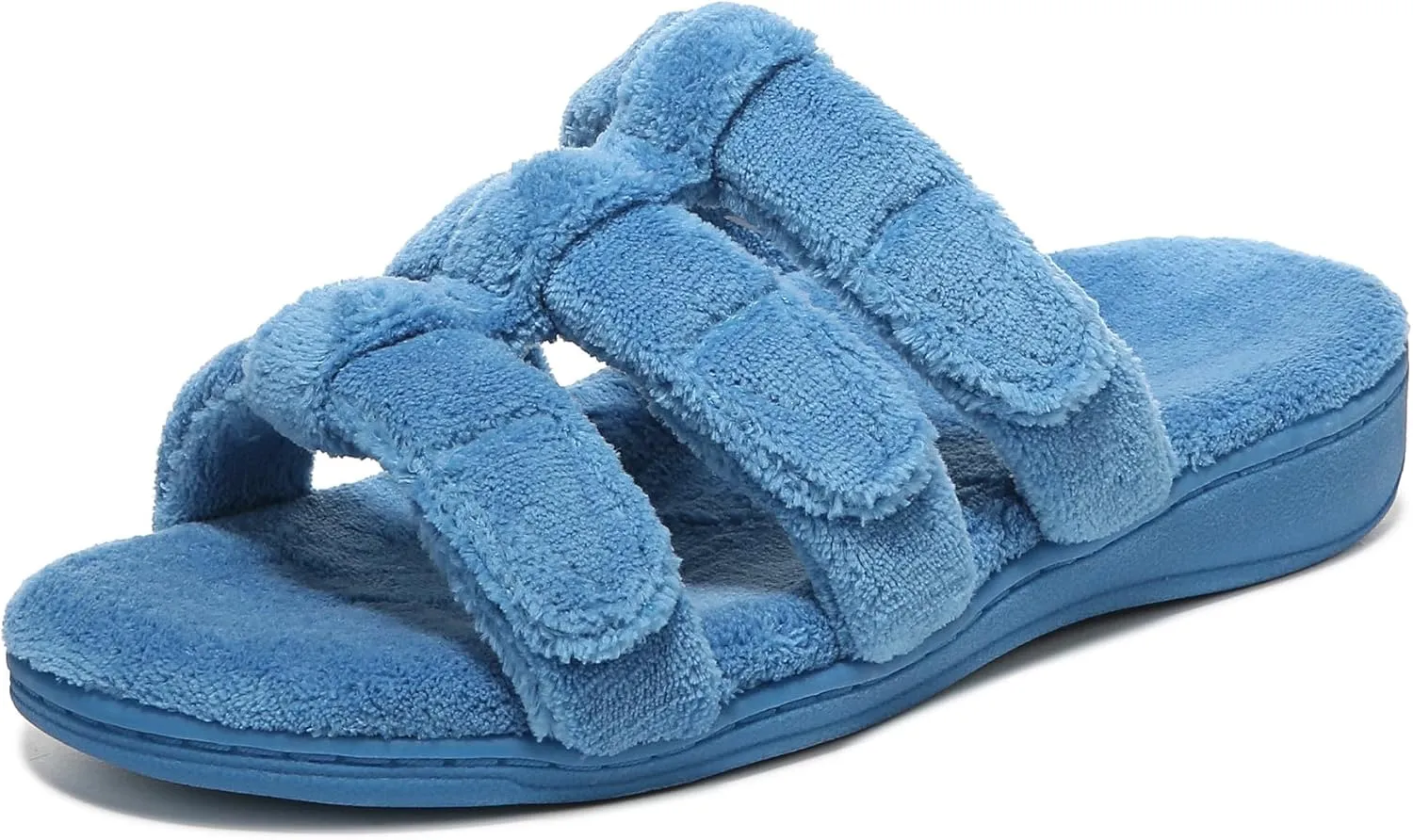 Vionic Adjustable Open-Toe Slipper with Orthotic Arch Support - Indulge Snooze