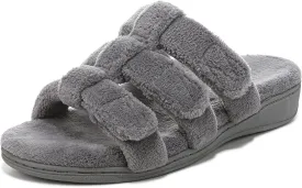 Vionic Adjustable Open-Toe Slipper with Orthotic Arch Support - Indulge Snooze