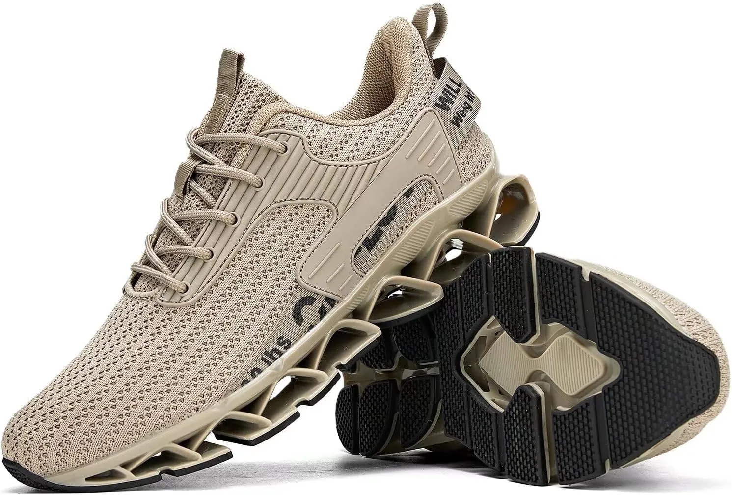 Vooncosir Men's Fashion Sneakers Breathable Mesh Running Shoes Blade Non Slip Soft Sole Casual Athletic Walking Shoes
