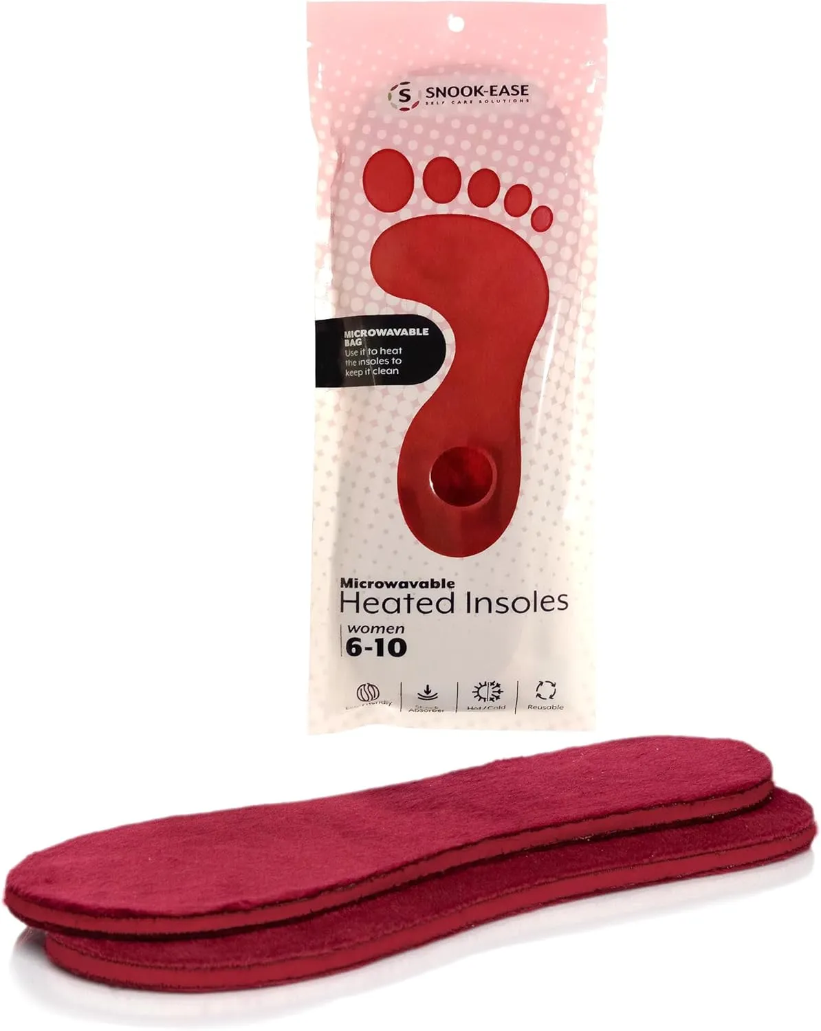 Womens Microwaveable Odorless Heated Slipper Inserts Comfortable Feet Warmers! | The Ultimate Home Care Comfort! (Women 9.5/10)